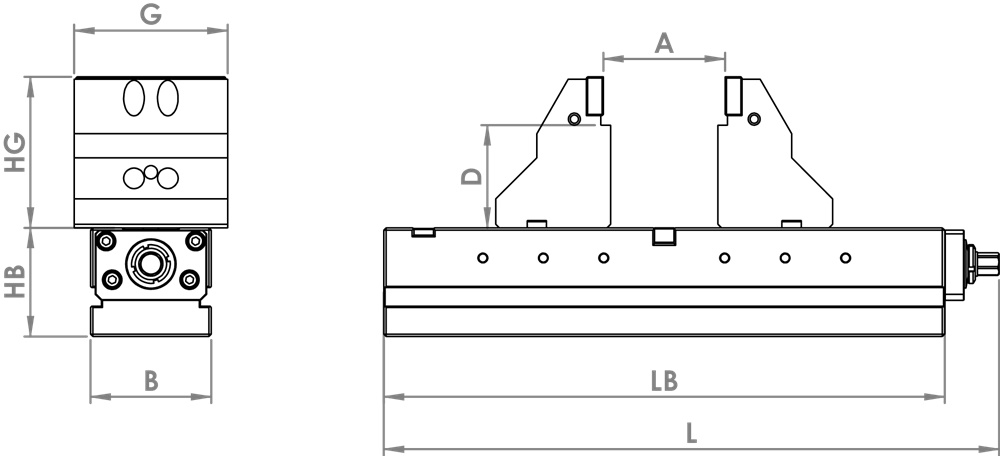 Étaux 5 axes standard