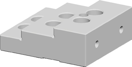 Bewegliche selbstzentrierende Spannbacke mit Stufen 100 mm