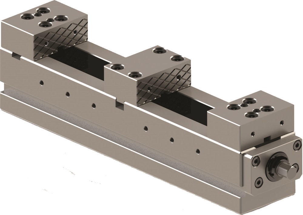 Doppelte Ausführung 2 Spannbacken, glatt rhomboid 100mm 