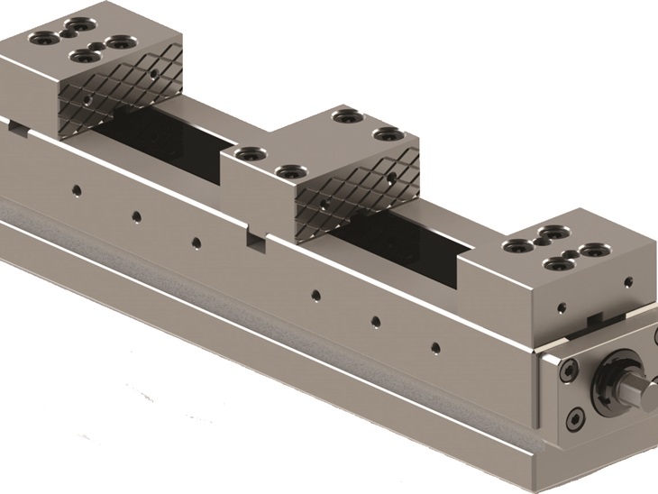 Doppelte Ausführung 2 Spannbacken, glatt rhomboid 100mm 