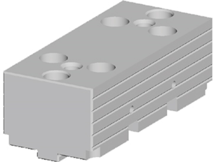 Ganascia fissa rigata-rigata 150mm