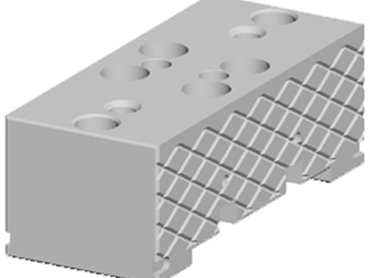 Bewegliche glatt-rhomboid Spannbacke 150 mm