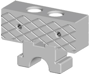 Bewegliche mittlere rhomboid-rhomboid Spannbacke 100 mm