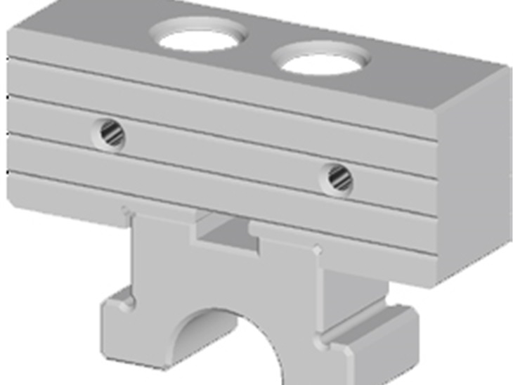 Grooved-grooved intermediate jaw 100mm