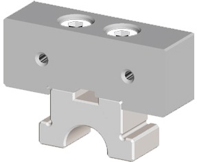 Smooth-smooth intermediate mobile jaw 100mm