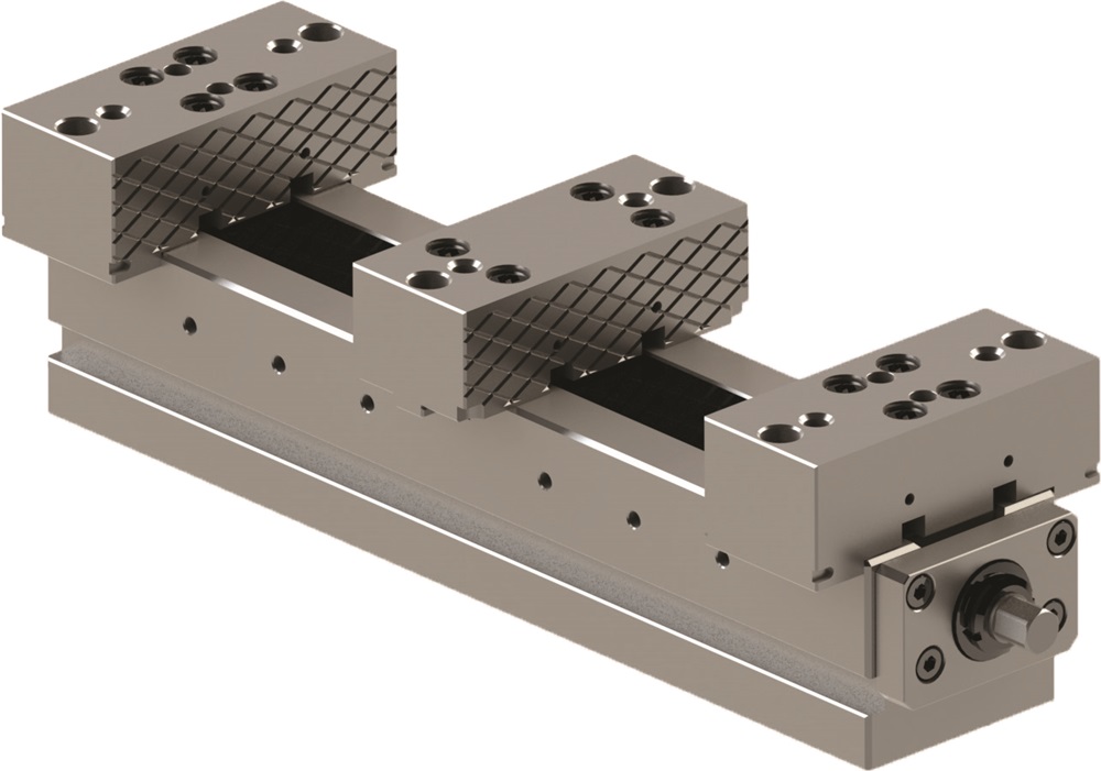 Doppelte Ausführung 2 Spannbacken, glatt rhomboid 150mm 