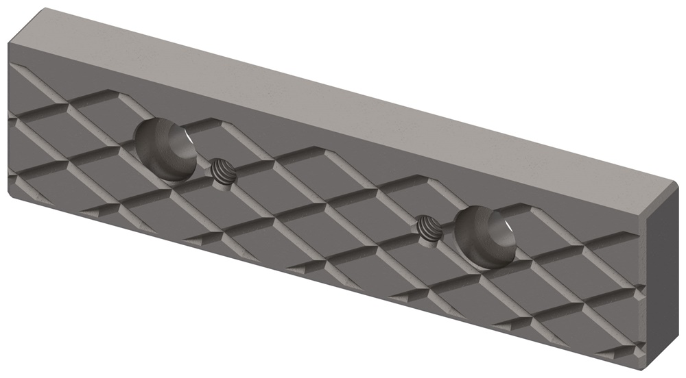 Ganascia fissa a disegno romboidale 125mm