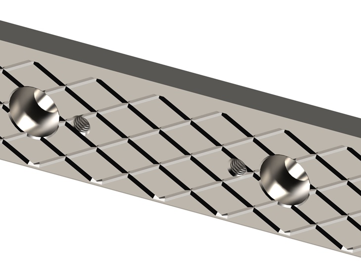 Descending jaw with diamond drawing 150mm