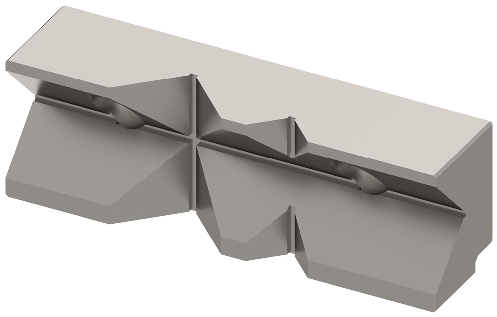 Feste „V“-förmige Spannbacke 175mm