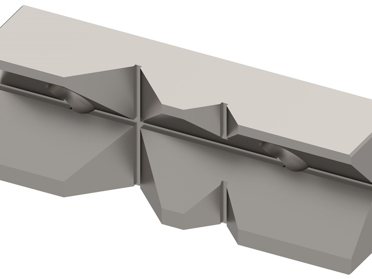 Mâchoire fixe en « V » de 175 mm