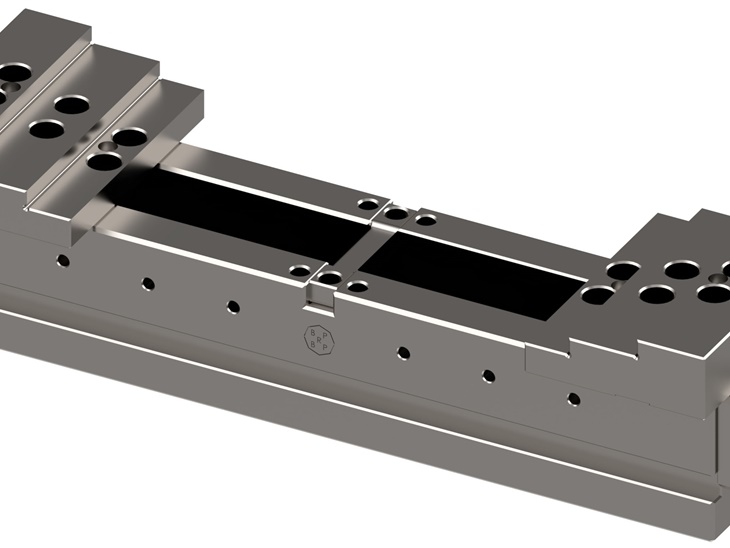 Selbstzentrierende Ausführung der StufenSpannbacke 150 mm 