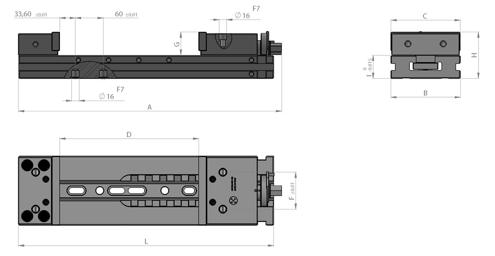 Parallela "AR" per morsa modulare 200mm sp.34x5